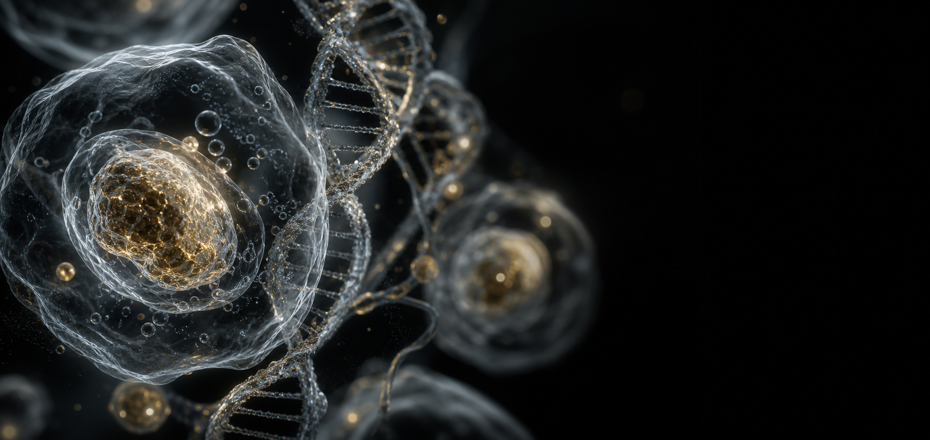 Cell and DNA imagery representing advanced testing